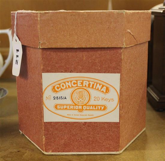 German Concertina, No. 2515/A, in original box